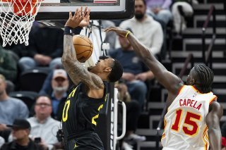 Capela et les Hawks ont subi la loi du Jazz vendredi KEYSTONE/AP/Spenser Heaps